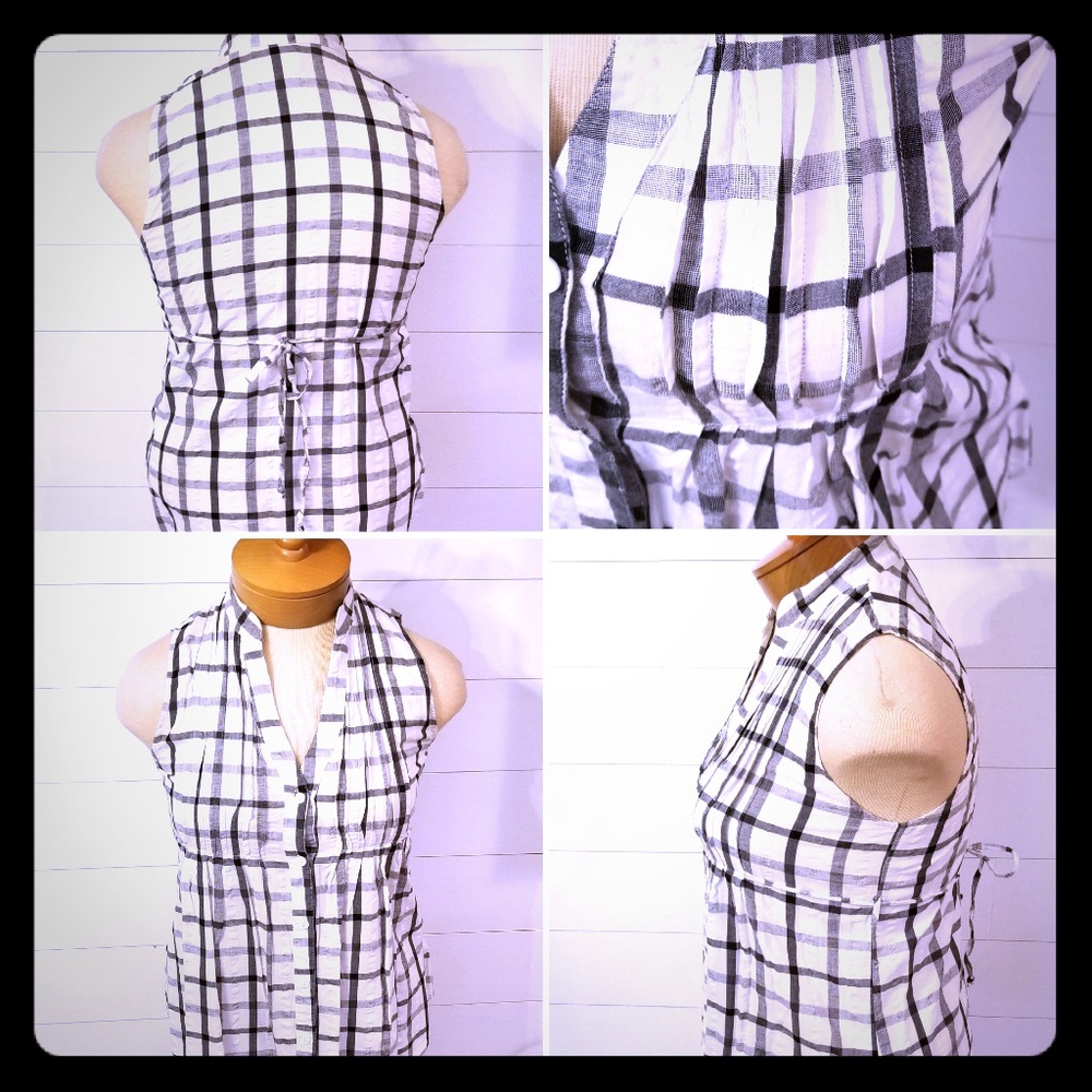 rue21 Black & White Blouse